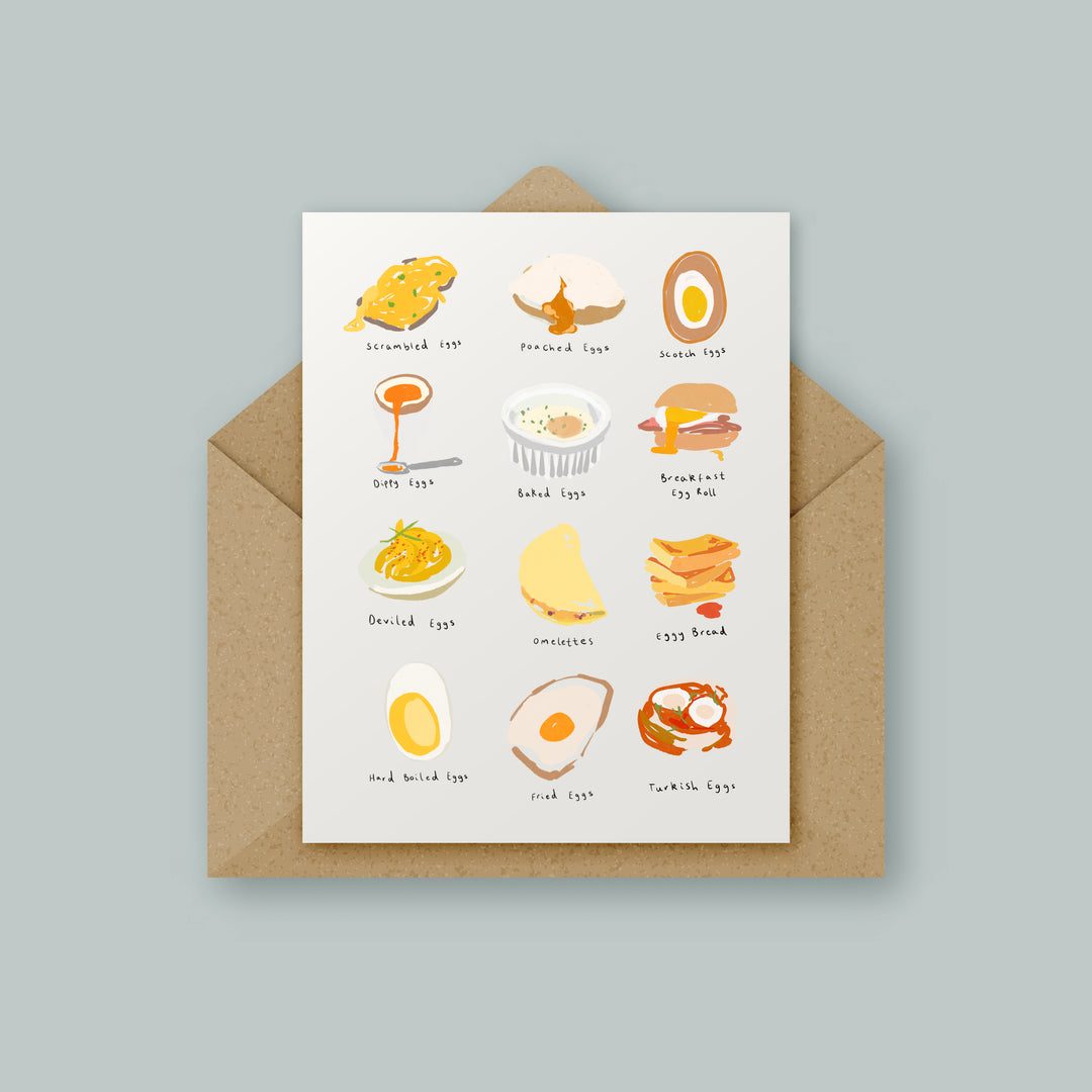 Cooked Eggs Card