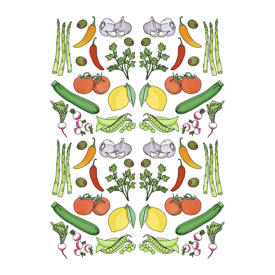 Vegetable Patch Print